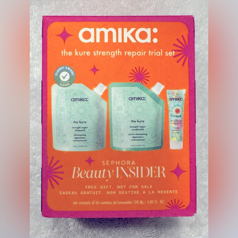 Amika The Kure Strength Repair Mini 3 Piece  Set BRAND NEW/SEALED - Picture 3 of 10